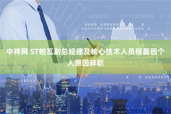 中祥网 ST帕瓦副总经理及核心技术人员程磊因个人原因辞职