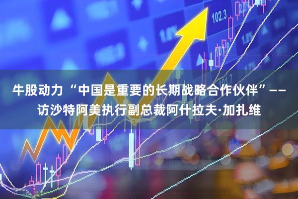 牛股动力 “中国是重要的长期战略合作伙伴”——访沙特阿美执行副总裁阿什拉夫·加扎维